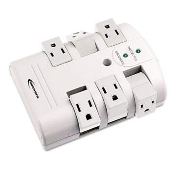 Innovera® Wall Mount Surge Protector, 6 Outlets, 2160 Joules, White freeshipping - TVN Wholesale